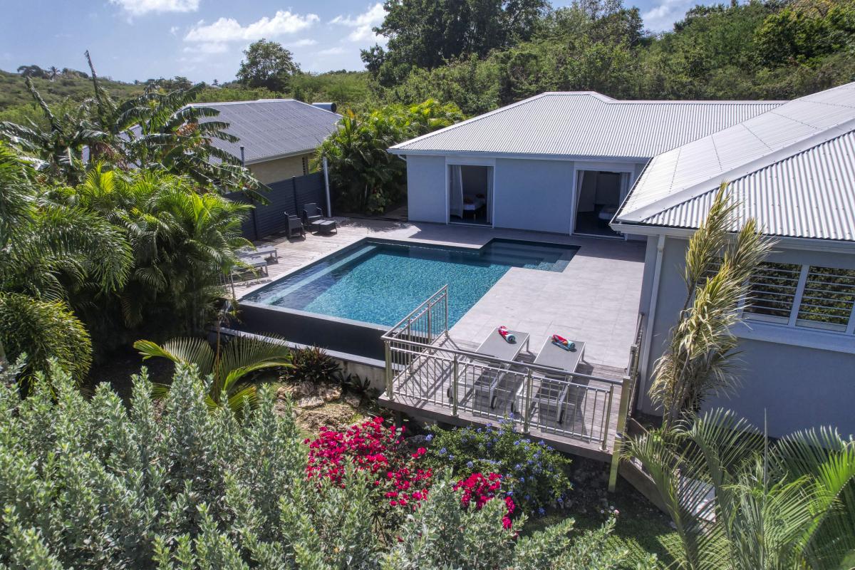 41.Location villa piscine Saint François Guadeloupe_Vue drone